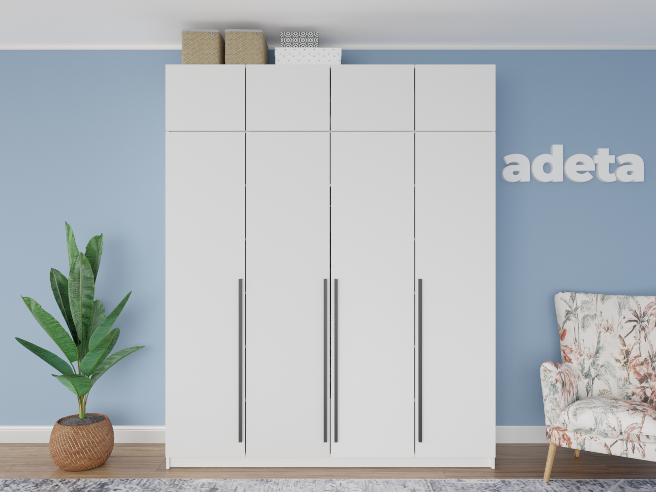 Распашной шкаф Пакс Фардал 31 white ИКЕА (IKEA) изображение товара