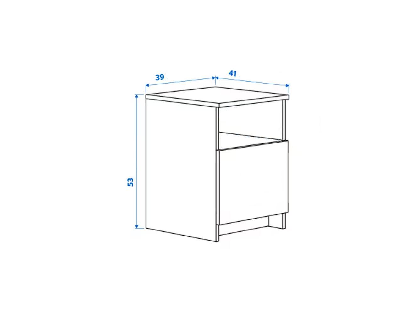 Прикроватная тумба Бримнэс 113 white ИКЕА (IKEA) изображение товара