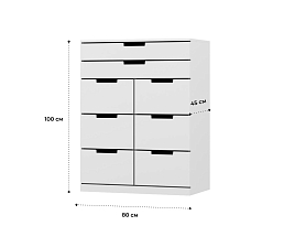 Изображение товара Комод Нордли 31 white ИКЕА (IKEA) на сайте adeta.ru