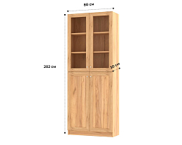 Изображение товара Книжный шкаф Билли 334 oak gold craft ИКЕА (IKEA) на сайте adeta.ru